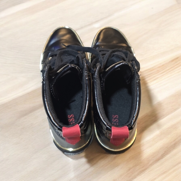 GUESS Men's Melo Hi Top Sneakers Black size 9 - Picture 5 of 6